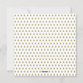 Moderne Blauwe Prettige Feestdagen Gouden Folie Kr Feestdagenkaart (Achterkant)