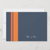 Moderne Blauwe Race Auto Jongen Verjaardag Foto Kaart (Achterkant)