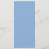 Moderne Blauwe Rand Trouw Menu (Achterkant)