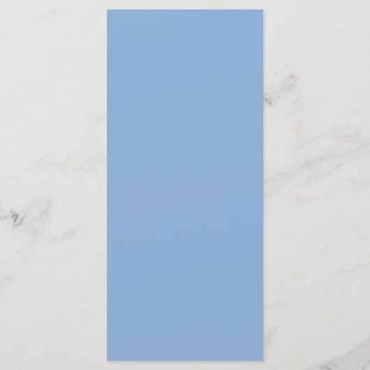 Moderne Blauwe Rand Trouw Menu (Achterkant)