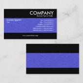 Moderne - blauwe ruwe papiertextuur visitekaartje (Voorkant / Achterkant)