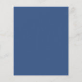 Moderne Blauwe Script Minimale Klassieke Trouw Uit (Achterkant)