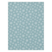 Moderne blauwe sneeuwvlok tafelkleed (Voorkant)