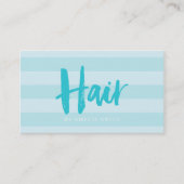 Moderne blauwe Stripes penseelhaar Stijllijst voor Visitekaartje (Voorkant)