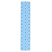 Moderne blauwe tafelloper (Voorkant)