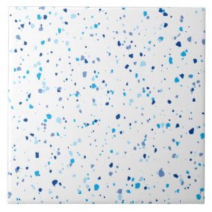 Moderne Blauwe Terrazzo Patroon Keramische Tegel Tegeltje
