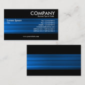 Moderne - blauwe textuur in penseelpenseel visitekaartje (Voorkant / Achterkant)
