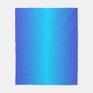 Moderne Blauwe Turquoise Ombre Fleece Deken