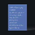 Moderne, blauwe, unieke wielery-koppels kaart<br><div class="desc">Moderne,  blauwe,  unieke briefing met rendabele paren — Uitnodiging</div>