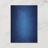 Moderne Blauwe Waterfront Bruiloft Evenement Detai Informatiekaartje (Achterkant)