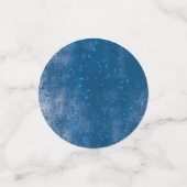 Moderne Blauwe Waterverf Abstracte Verfspatten Confetti (Kleine voorkant)