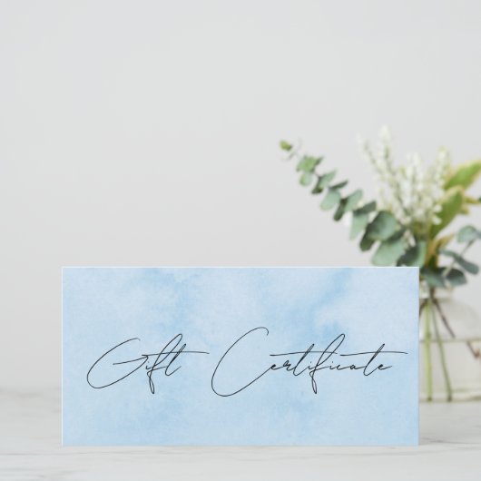 Moderne blauwe waterverf make-up & haar (Staand voorkant)