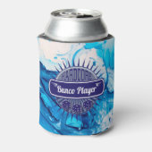 Moderne Blauwe Wervelbundel Lucky Dice Cooler (Blikje Achterkant)