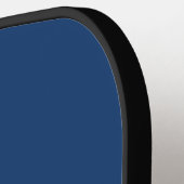 Moderne blauwe & witte monogram pickleball paddle (Links Detail)