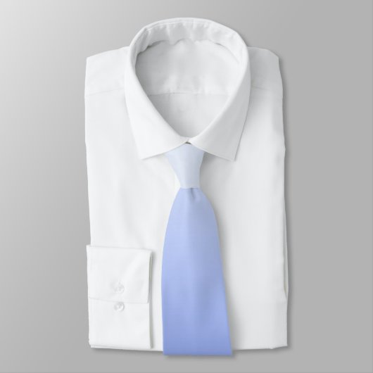 Moderne blauwe witte ombre bruidegom trouwkleding stropdas (Gebonden)