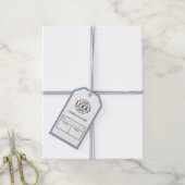 Moderne Blauwe Zakelijke Logo Kleding Prijslabel Cadeaulabel (Met Touw)