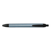Moderne blauwe zakelijke monogram zwarte inkt pen (Achterkant)