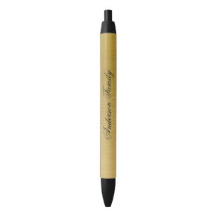 Moderne blauwe zakelijke monogram zwarte inkt pen