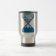 Moderne Blauwe Zandloper Berg Natuur