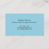 MODERNE BLAUWE ZON LOGO op DONKERGRIJS Visitekaartje (Achterkant)