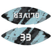 Moderne blauwe zwarte afspeelnaam en nummertoetsen american football (Panelen)