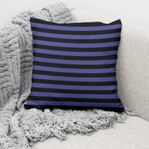 Moderne blauwe zwarte gestreepte patroon