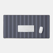 Moderne blauwgrijze gestreepte muismat bureaumat (Keyboard & Muis)
