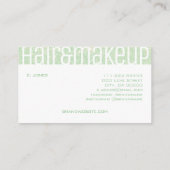 Moderne Blauwgroen Aqua Mint Green Elegant Glitter Visitekaartje (Achterkant)