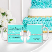 Moderne Blauwgroen Aqua Tiffany Bold & Bougie Verj Koffiemok
