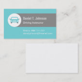Moderne Blauwgroen autobestuurder Visitekaartje (Voorkant / Achterkant)