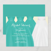 Moderne Blauwgroen bridesmaids Vrijgezellenfeest Kaart (Voorkant / Achterkant)