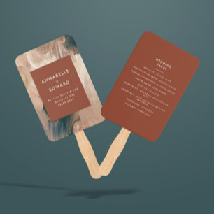 Moderne blauwgroen bruiloft met bohemen, schilderi handwaaier