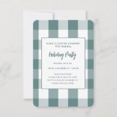 Moderne Blauwgroen buffelconferentie uitnodiging v (Voorkant)