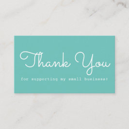 Moderne Blauwgroen dank Visitekaartje