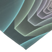 Moderne Blauwgroen geometrische fractale kunst Tafelkleed (Gekanteld)