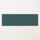 Moderne Blauwgroen geometrische fractale kunst Yogamat (Achterkant (horizontaal))