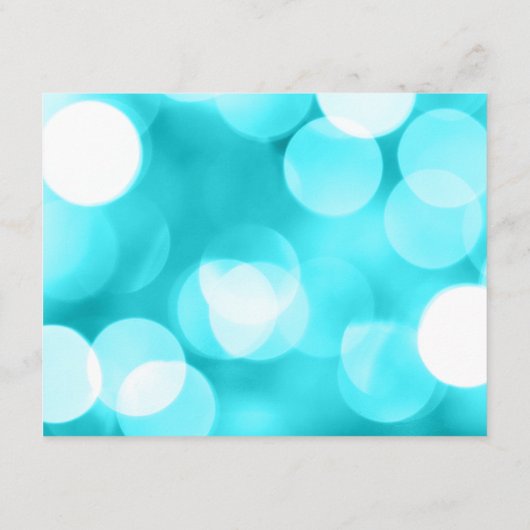 Moderne Blauwgroen Glitter Lights Bat Mitzvah Rece Informatiekaartje (Achterkant)