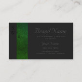 Moderne Blauwgroen groene gradiënt donkergrijs met Visitekaartje (Achterkant)