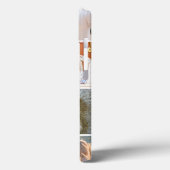 Moderne, blauwgroen hartnaam 4 foto's collage grid Case-Mate iPhone case (Achterkant / Links)