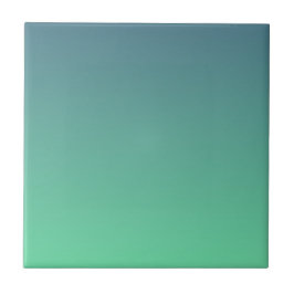 Moderne Blauwgroen Mint Green Ombre Tegeltje