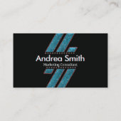 Moderne Blauwgroen rode glans Visitekaartje (Achterkant)