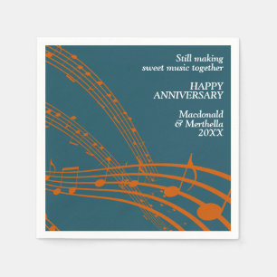 Moderne Blauwgroen Sinaasappel SWEET MUSIC Happy J Servet