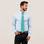 Moderne Blauwgroen sneeuwvlokken Winterkerstpatroo Stropdas<br><div class="desc">Moderne Blauwgroen sneeuwvlokken Winter Christmas Pattern Stropdas</div>
