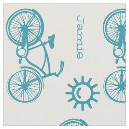 Moderne Blauwgroen soondringloop op maat Stof