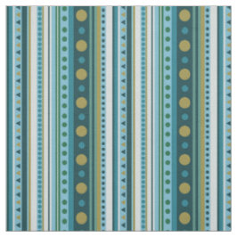 Moderne Blauwgroen strepen met stam Stof