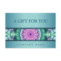 Moderne blauwgroen waterlivemandala