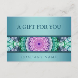 Moderne blauwgroen waterlivemandala