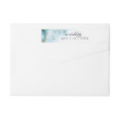 Moderne Blauwgroen Waterverf Moss Agate BarefootBr (Achterkant)