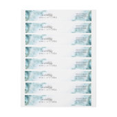 Moderne Blauwgroen Waterverf Moss Agate BarefootBr (Vel)