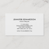 Moderne blauwgroen waterverf splaatstberoeps visitekaartje (Achterkant)